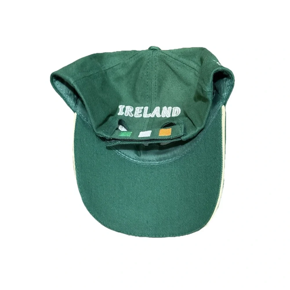 Dolmen Embroidered Baseball Cap Ireland 32 Harp‎ Irish Flag Adjustable Green Hat